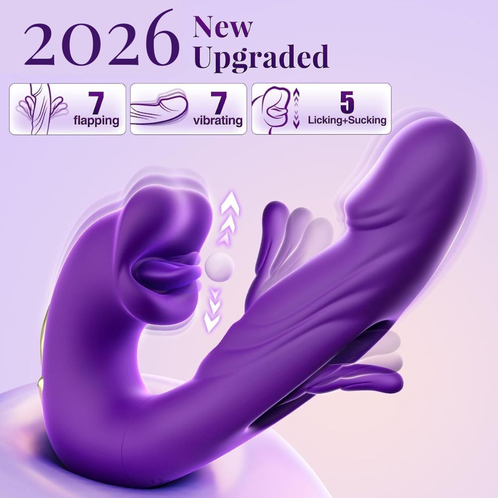 ❄️ LAST DAY 70% OFF 💋 2026 Upgraded 4-in-1 Flapping & Licking Vibrator