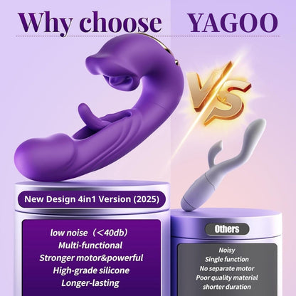 ❄️ LAST DAY 70% OFF 💋 2026 Upgraded 4-in-1 Flapping & Licking Vibrator