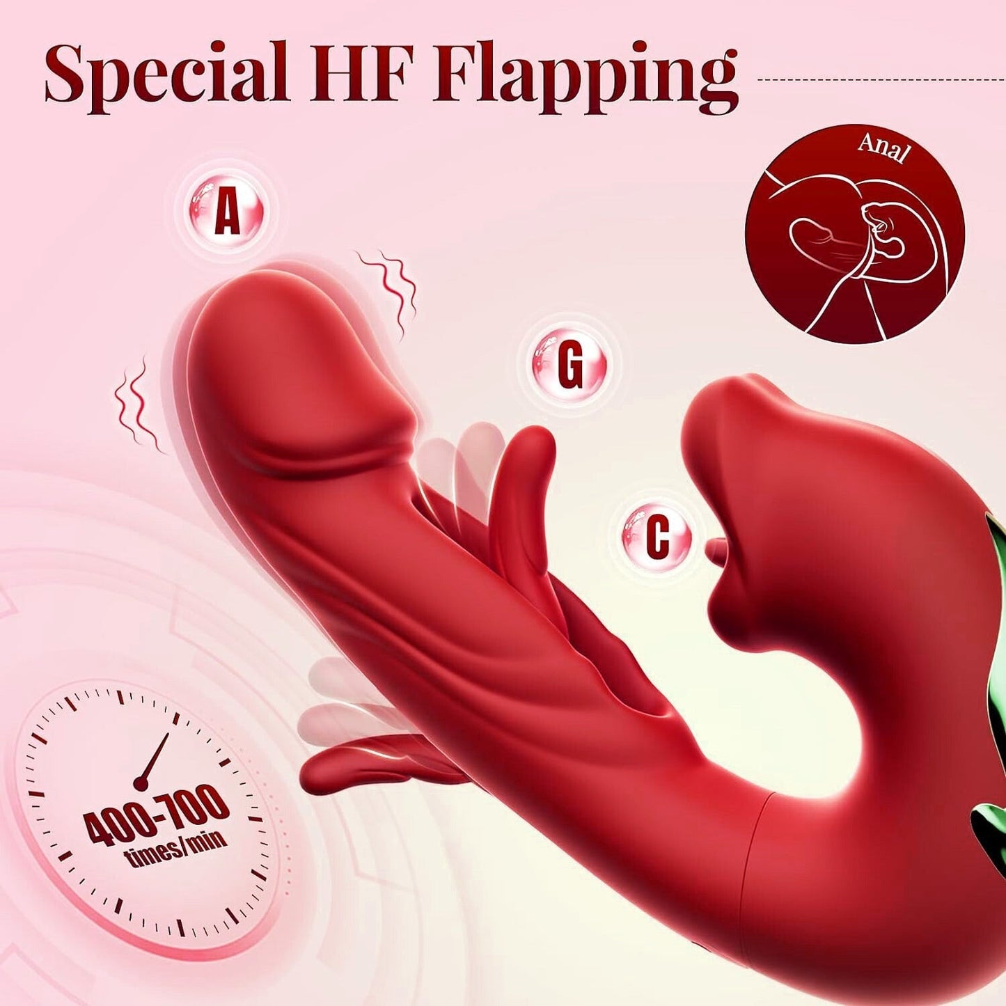 ❄️ LAST DAY 70% OFF 💋 2026 Upgraded 4-in-1 Flapping & Licking Vibrator